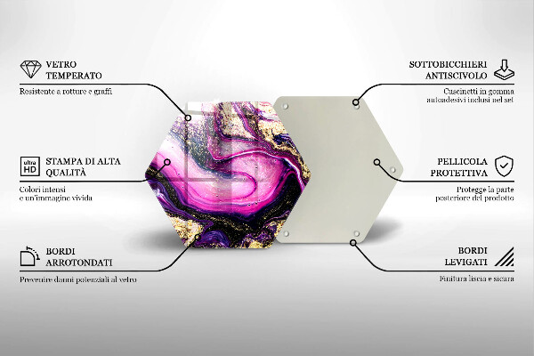 Cache plaque de cuisson Or de conception abstraite
