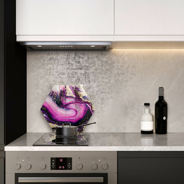 Cache plaque de cuisson Or de conception abstraite