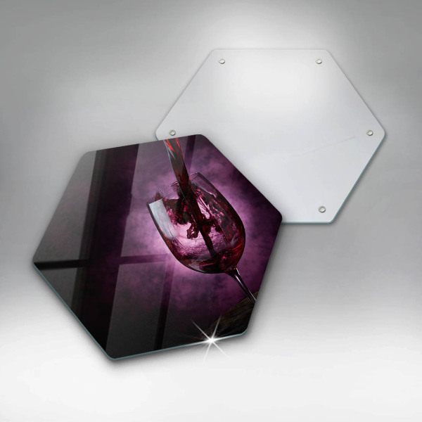 Cache plaque de cuisson Un verre de vin