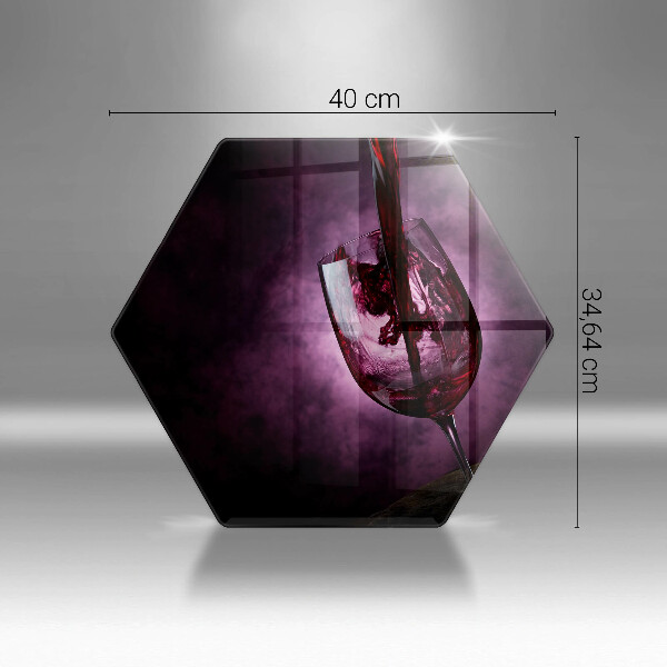 Cache plaque de cuisson Un verre de vin