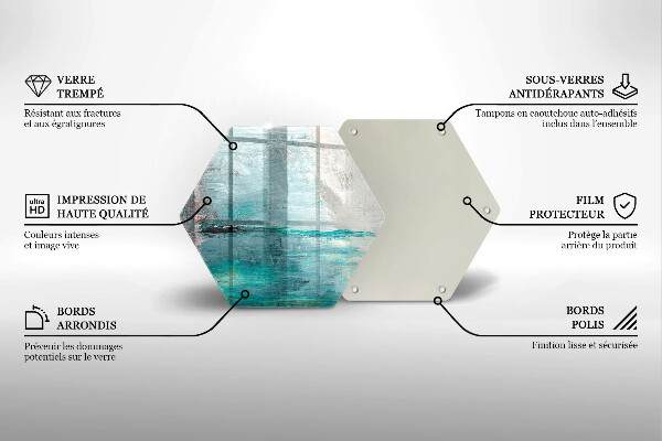 Cache plaque de cuisson Fond d'abstraction de peinture