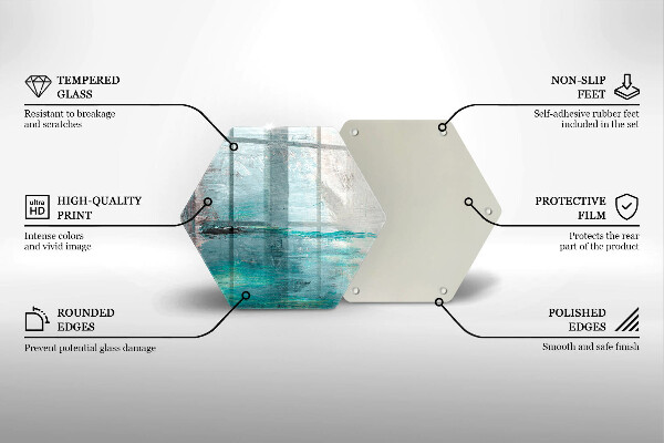 Cache plaque de cuisson Fond d'abstraction de peinture