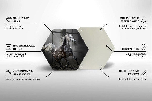 Cache plaque de cuisson Cheval au galop