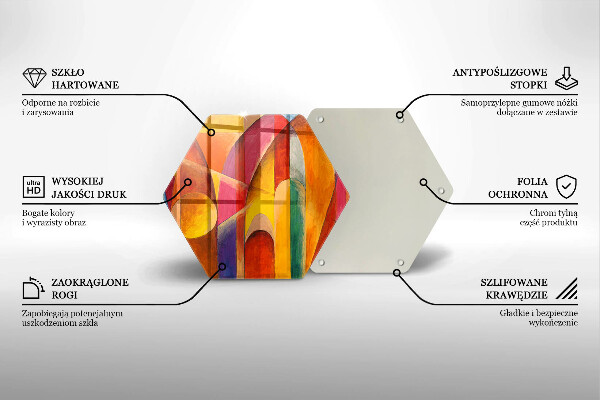 Cache plaque de cuisson Abstraction colorée