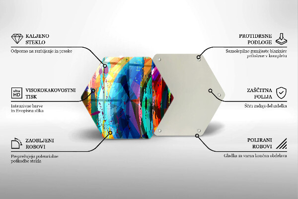 Cache plaque de cuisson Taches de peinture colorées