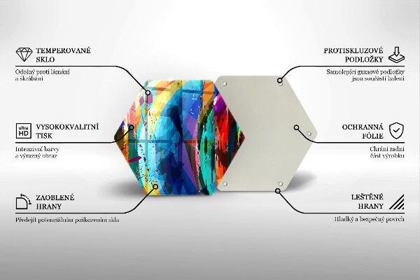 Cache plaque de cuisson Taches de peinture colorées