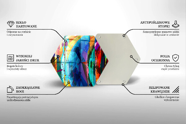 Cache plaque de cuisson Taches de peinture colorées