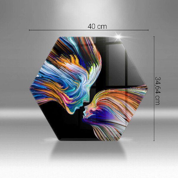 Protection plaque induction Baiser abstraction