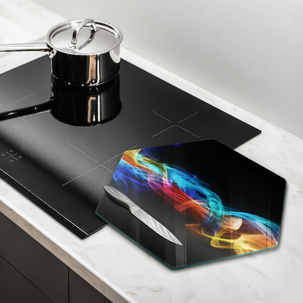 Cache plaque de cuisson Fumée colorée