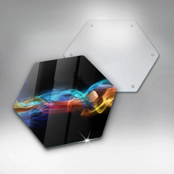 Cache plaque de cuisson Fumée colorée