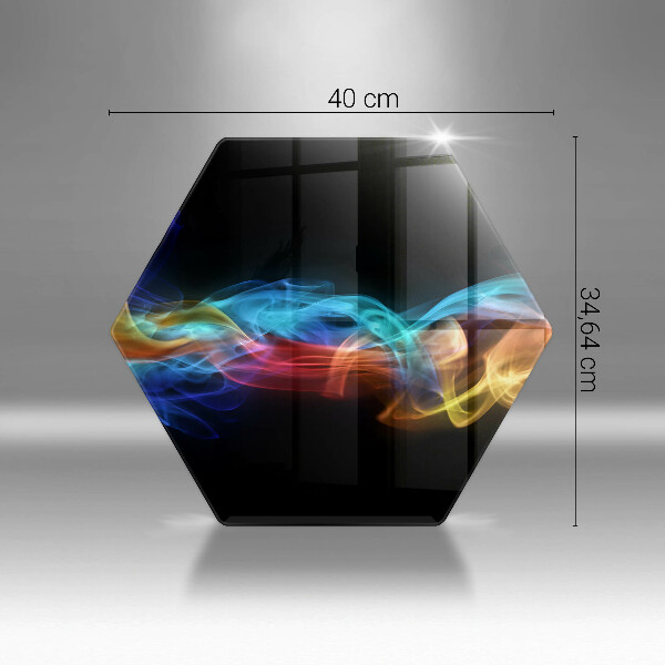 Cache plaque de cuisson Fumée colorée