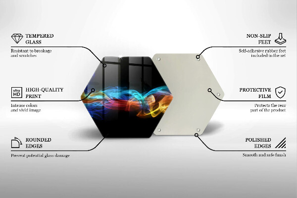Cache plaque de cuisson Fumée colorée