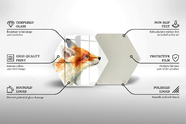 Protection plaque induction Renard peint