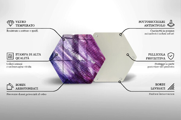 Protection plaque induction Peinture abstraite