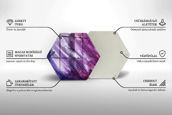 Protection plaque induction Peinture abstraite