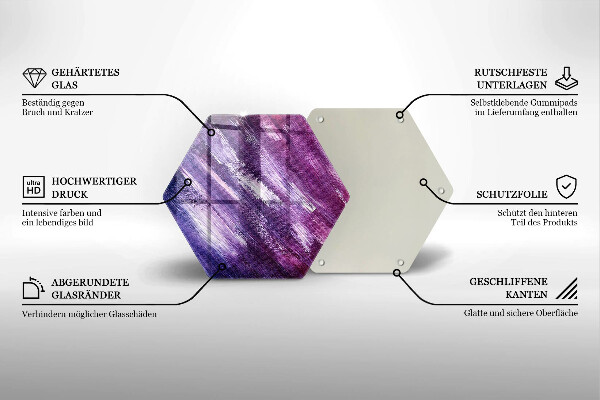 Protection plaque induction Peinture abstraite