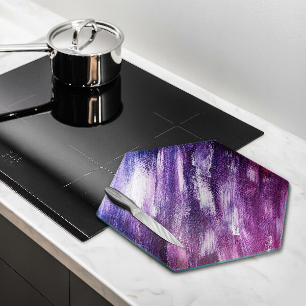 Protection plaque induction Peinture abstraite