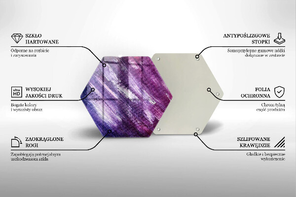 Protection plaque induction Peinture abstraite