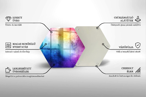 Protection plaque induction Éclaboussures d'aquarelle arc-en-ciel