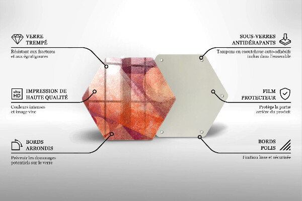 Protection plaque induction Art abstrait