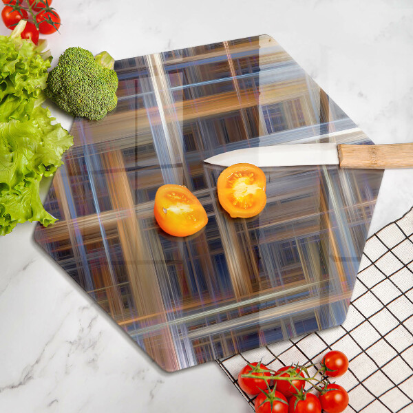 Protection plaque induction Lignes de peinture abstraites