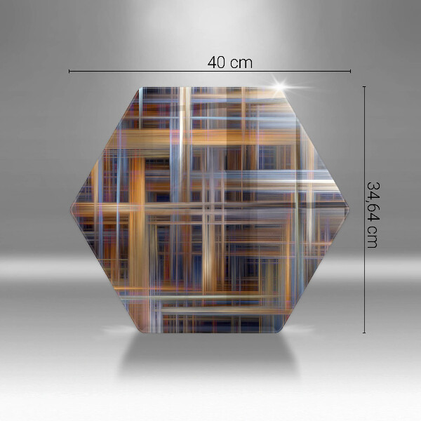 Protection plaque induction Lignes de peinture abstraites