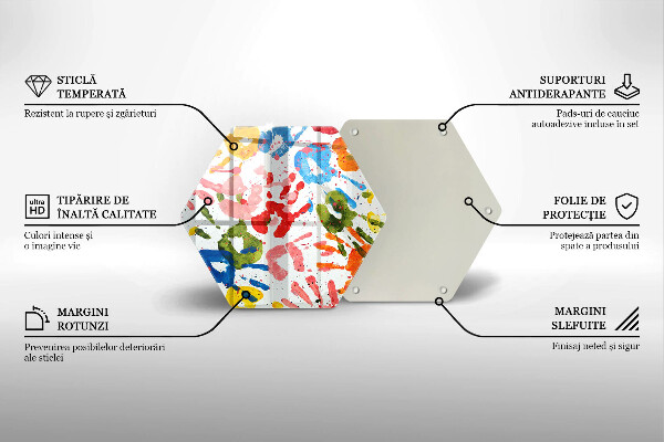 Protection plaque induction Traces de mains d'enfants