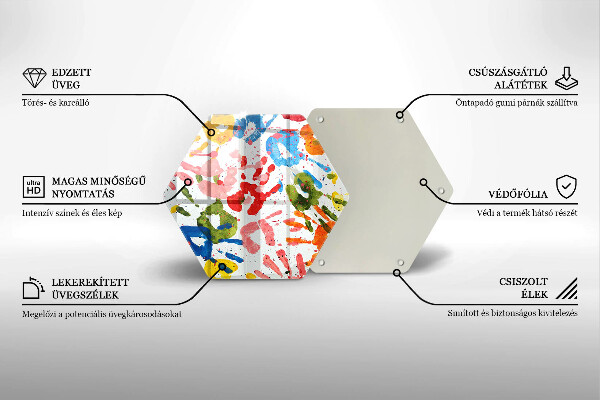 Protection plaque induction Traces de mains d'enfants