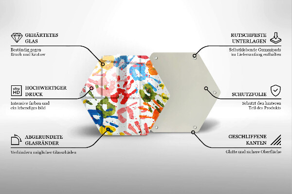 Protection plaque induction Traces de mains d'enfants