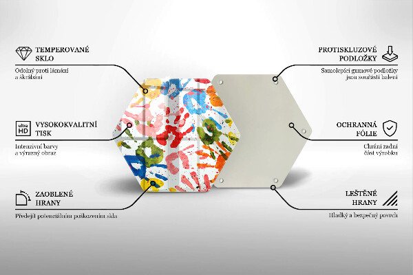 Protection plaque induction Traces de mains d'enfants