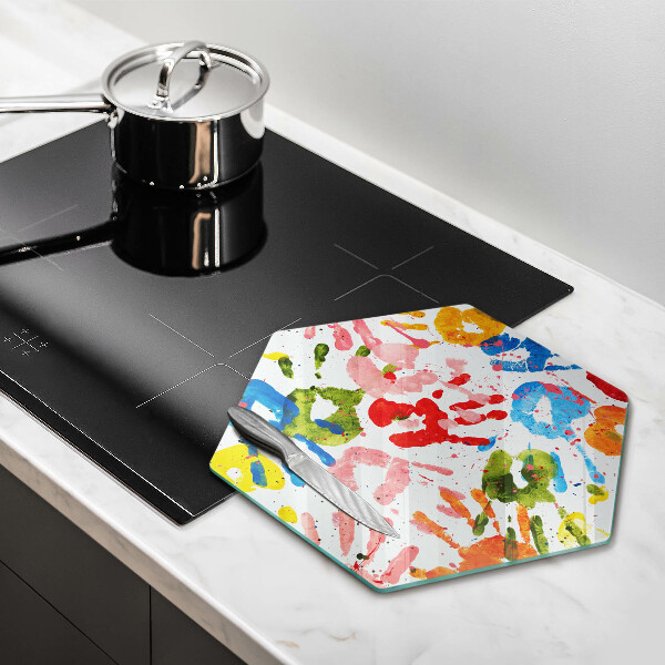 Protection plaque induction Traces de mains d'enfants