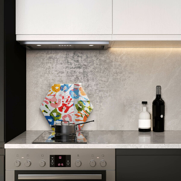 Protection plaque induction Traces de mains d'enfants