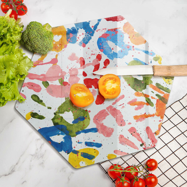 Protection plaque induction Traces de mains d'enfants