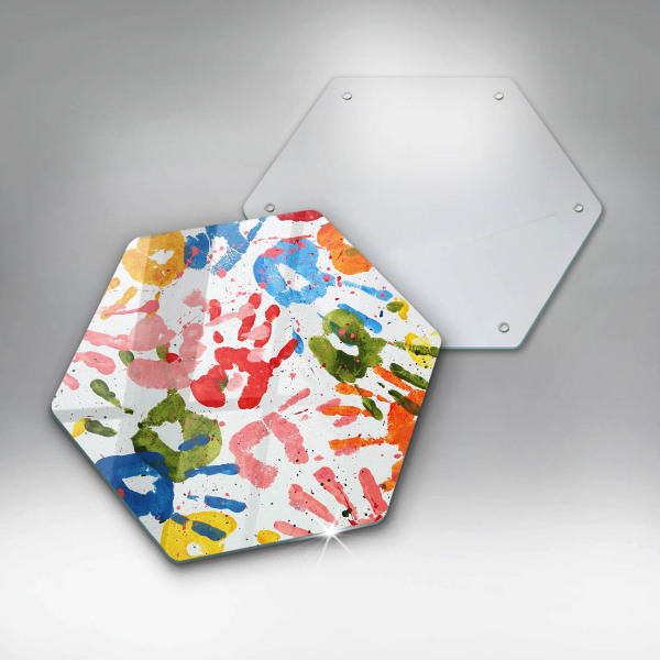 Protection plaque induction Traces de mains d'enfants