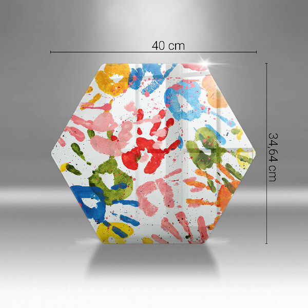 Protection plaque induction Traces de mains d'enfants