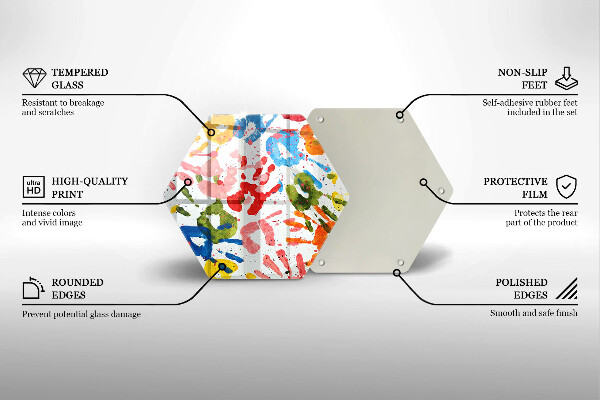 Protection plaque induction Traces de mains d'enfants