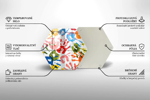 Protection plaque induction Traces de mains d'enfants