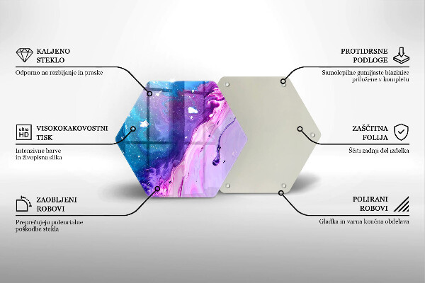 Protection plaque induction Encres d'abstraction