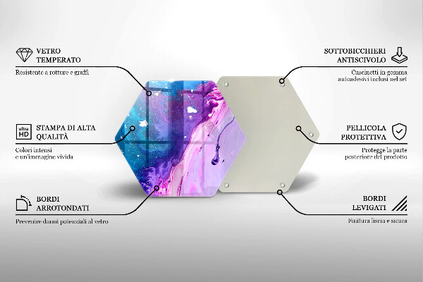 Protection plaque induction Encres d'abstraction