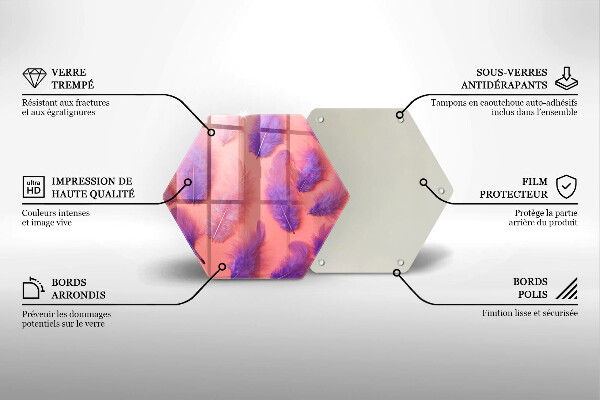Protection plaque induction Plumes moelleuses