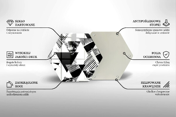 Protection plaque induction Triangles géométriques