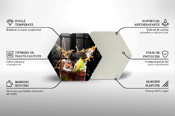 Cache plaque de cuisson Boire avec de la glace