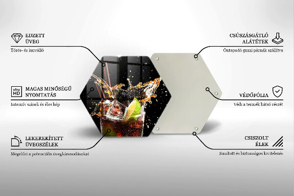 Cache plaque de cuisson Boire avec de la glace