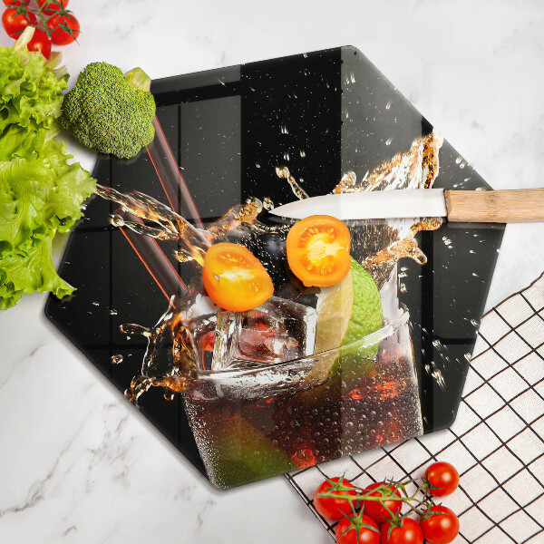 Cache plaque de cuisson Boire avec de la glace