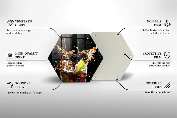 Cache plaque de cuisson Boire avec de la glace