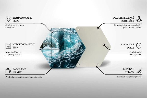 Protection plaque induction Des vagues d'eau écumantes