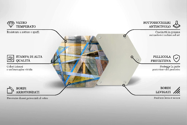 Cache plaque de cuisson Abstraction des lignes peintes