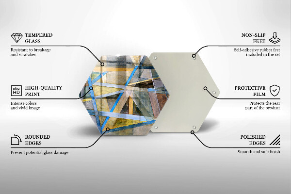 Cache plaque de cuisson Abstraction des lignes peintes
