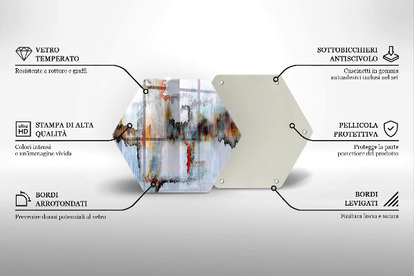 Cache plaque de cuisson Peintures abstraites