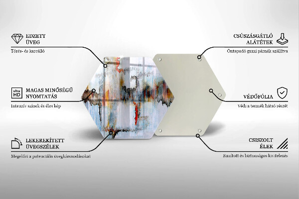 Cache plaque de cuisson Peintures abstraites